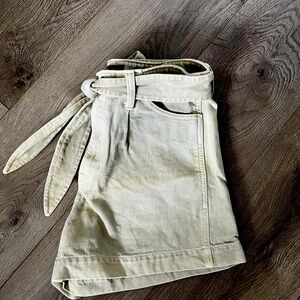 High Waist Tan Women's Shorts